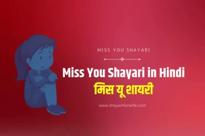 Miss You Shayari in Hindi