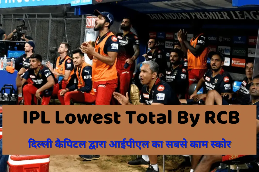 IPL Lowest Total by RCB
