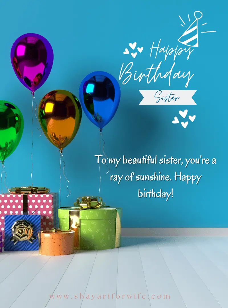 happy birthday wishes for sister
