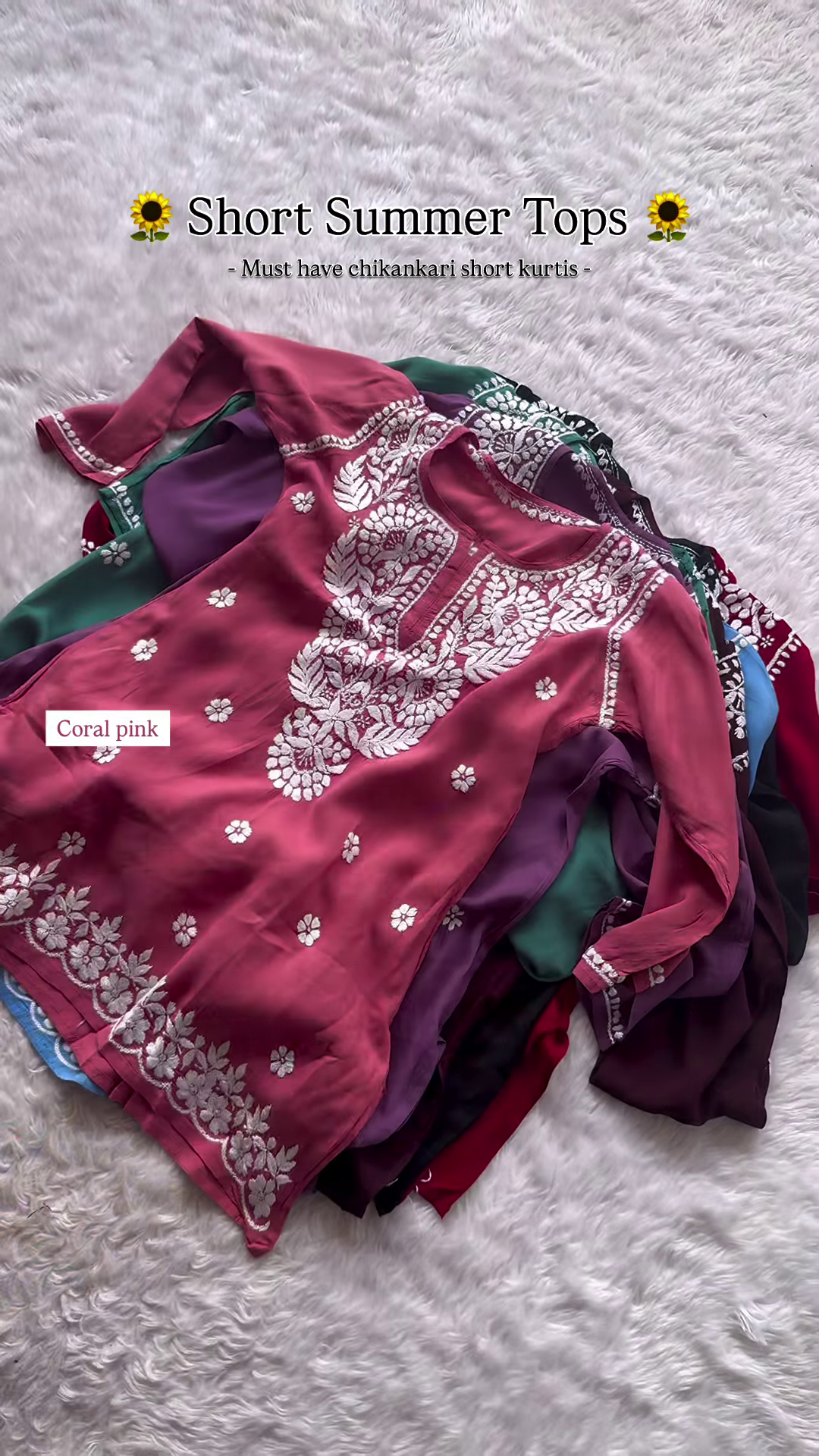 Sunshine Yellow Chikankari Short Kurti – Summer Essential - Image 6