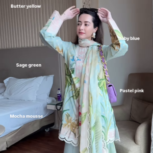 Pastel Bloom Summer Lawn Suit – Effortless Elegance