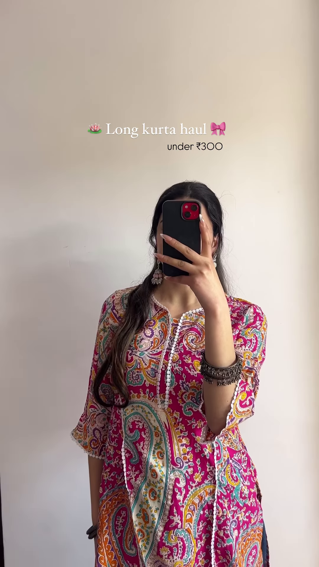 Vibrant Paisley Print Long Kurta – A Splash of Colors