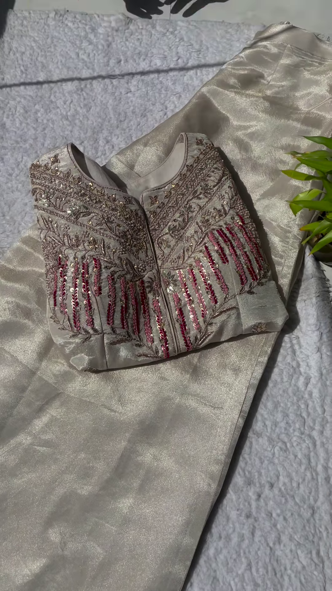 Elegant White Embroidered Co-Ord Set - Image 2