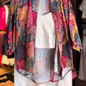 Urban Boho β Abstract Print Linen Co-ord Set