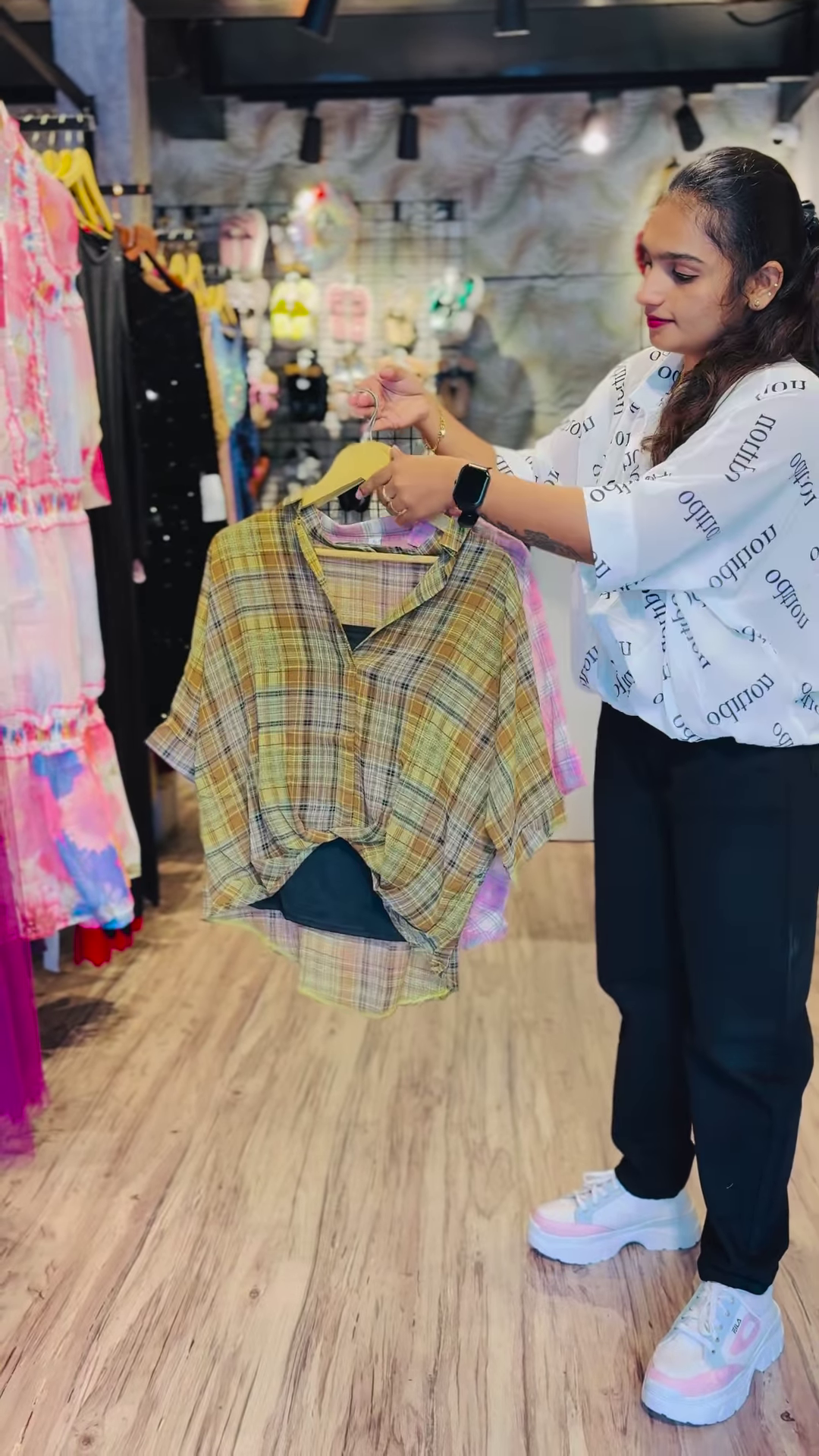 Blush Bloom Floral Co-ord Set with Draped Top & Layered Skirt - Image 2