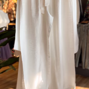 Ivory Ease: High-Low Layered Palazzo Pants