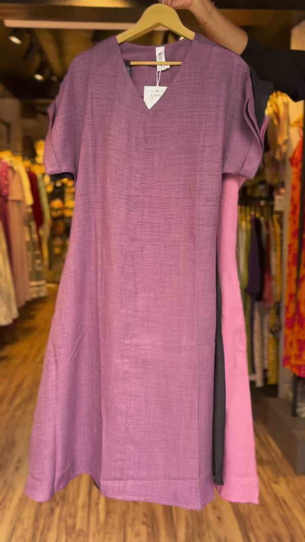 Blush Breeze Cotton Dress – Soft Pink Summer Essential - Image 4