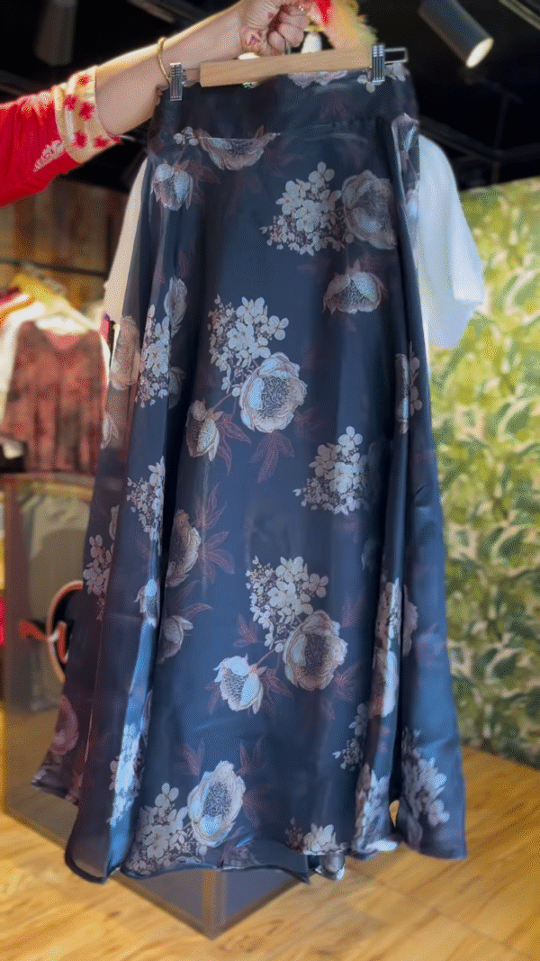 Moonlit Garden: Vintage Charm Skirt Set - Image 2