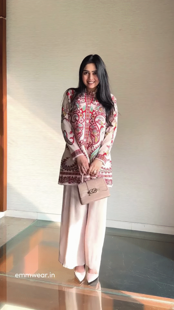 Blush Pink Floral Printed Co-ord Set - Image 3