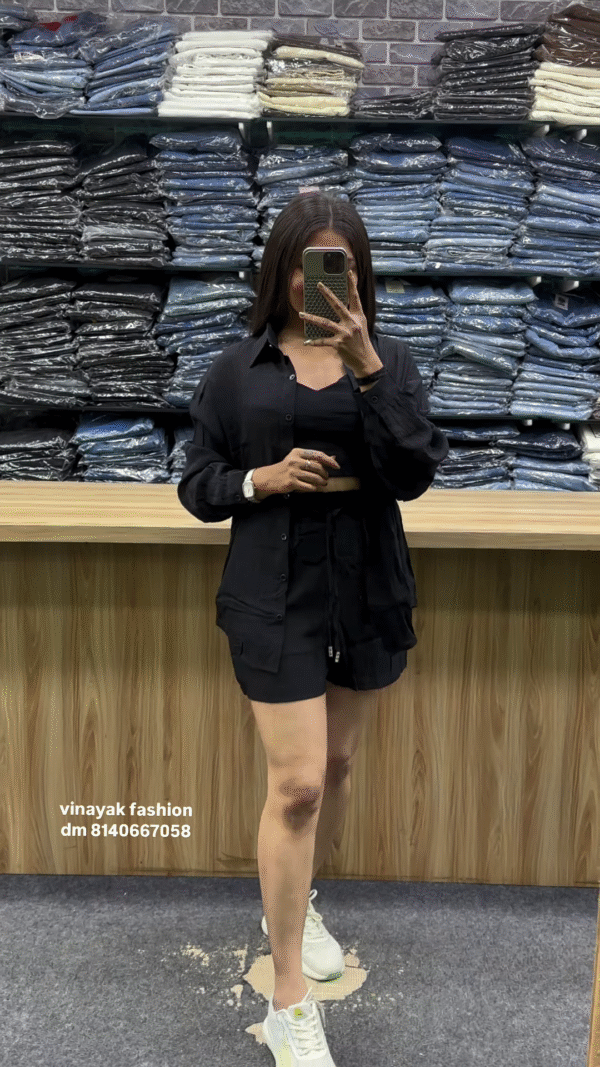 Black Three-Piece Co-Ord Set