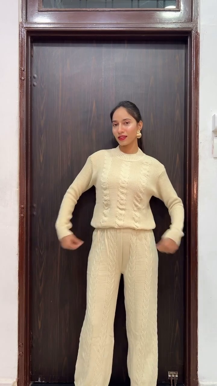 Cotton Zip-Knit Co-ord Set – Effortless Sporty Style, Day-Long Comfort 🧵✨ - Image 3