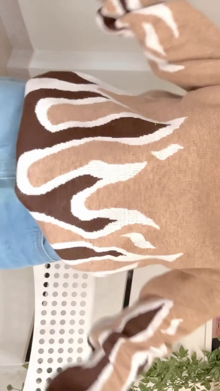 Statement Knitwear Combos ๐งถ๐ฅ๐ธ โ Flame, Cable Vest & Floral Cardigan Variants - Image 4