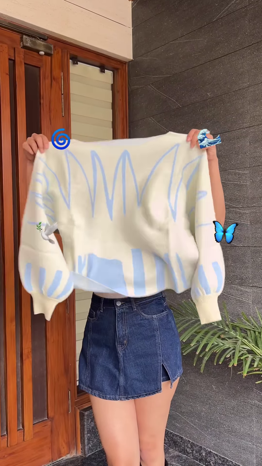 Whimsical Knitwear Collection ππ§Άβ¨ β Strawberry, Furry Beige & Abstract Cream Variants - Image 2