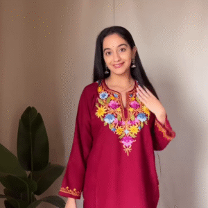 Midnight Bloom Embroidered Kurta Set