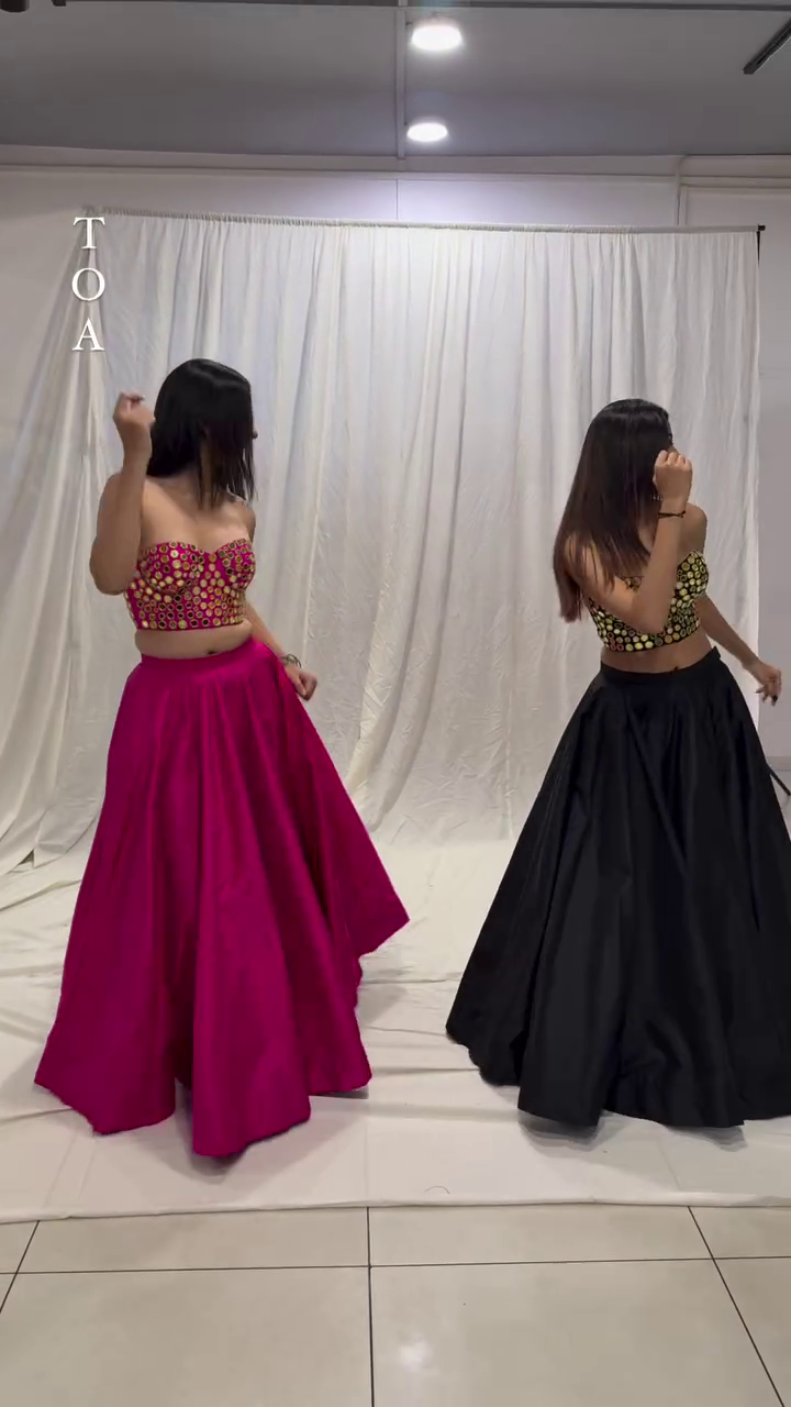 Mirror Work Festive Lehenga Set with Colorful Tassels - Image 2