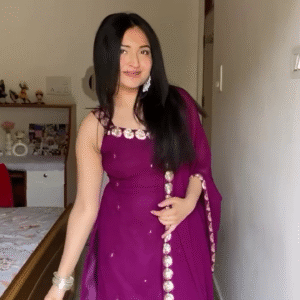 Royal Orchid Anarkali Suit