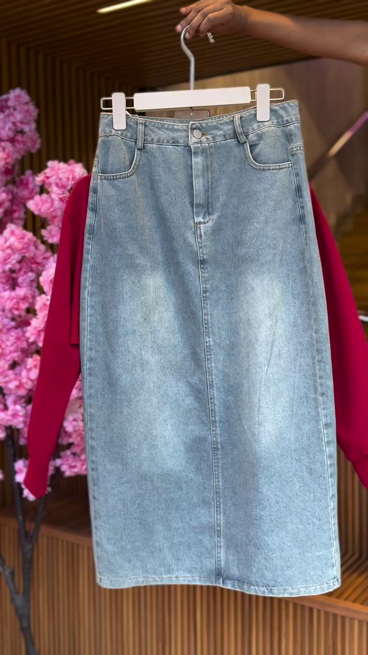 Ruched Petal Top & Shimmer Skirt in Blush Pink - Image 2