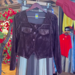 Velvet & Mesh Dress in Cocoa Noir