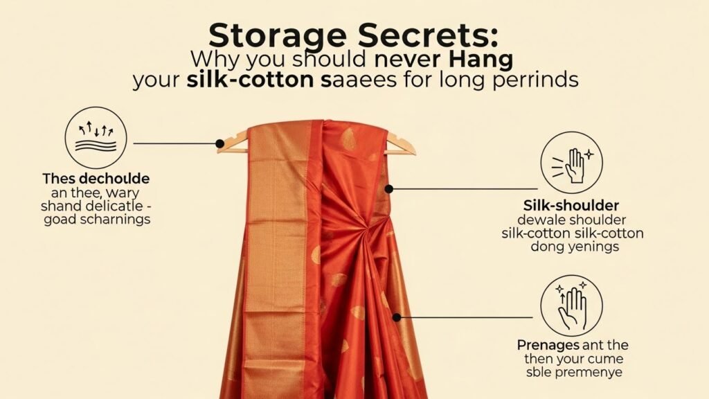 Storage Secrets: Why You Should Never Hang Your Silk-Cotton Sarees for Long Periods