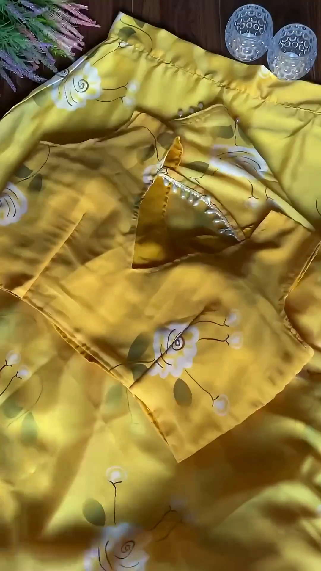 Sun-Kissed Yellow Floral Print Designer Lehenga Choli Set