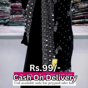 Midnight Noir Shimmer Saree with Mirror-Work Artistry