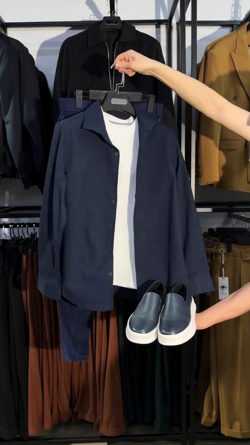 Modern Minimalist Casual Co-ord Set – Available in Brown, Black, White & Navy - Image 8