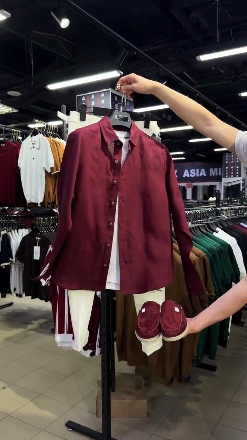 Modern Maroon & White Layered Shirt Set – Available in Maroon & White