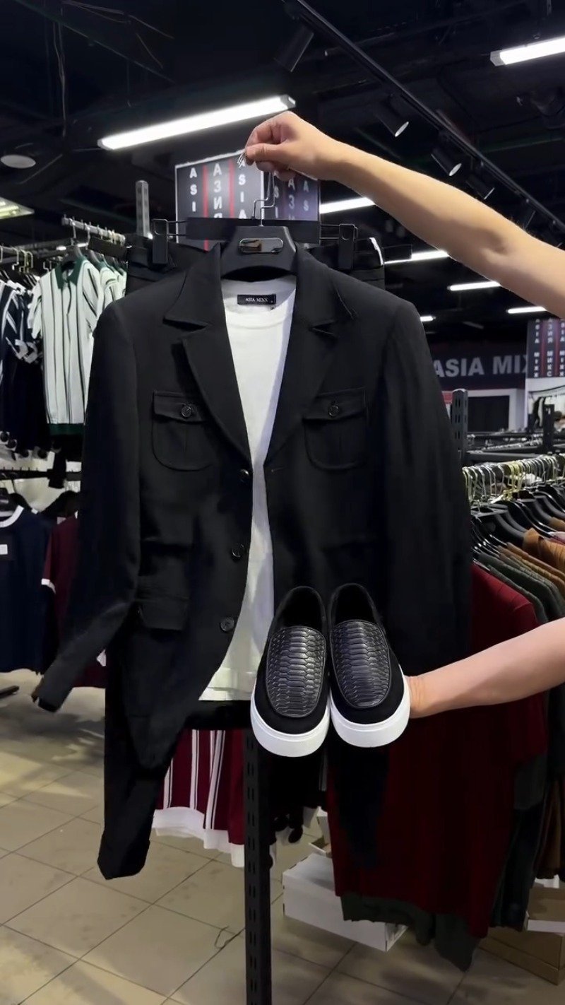 Urban Sophisticate Modern Blazer & Trouser Set – Available in Sky Blue, Tan & Obsidian Black - Image 4