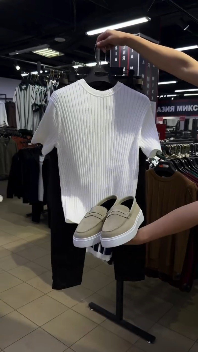 Minimalist Ribbed Knit Ensemble – Available in Burgundy, White, & Navy - Image 3