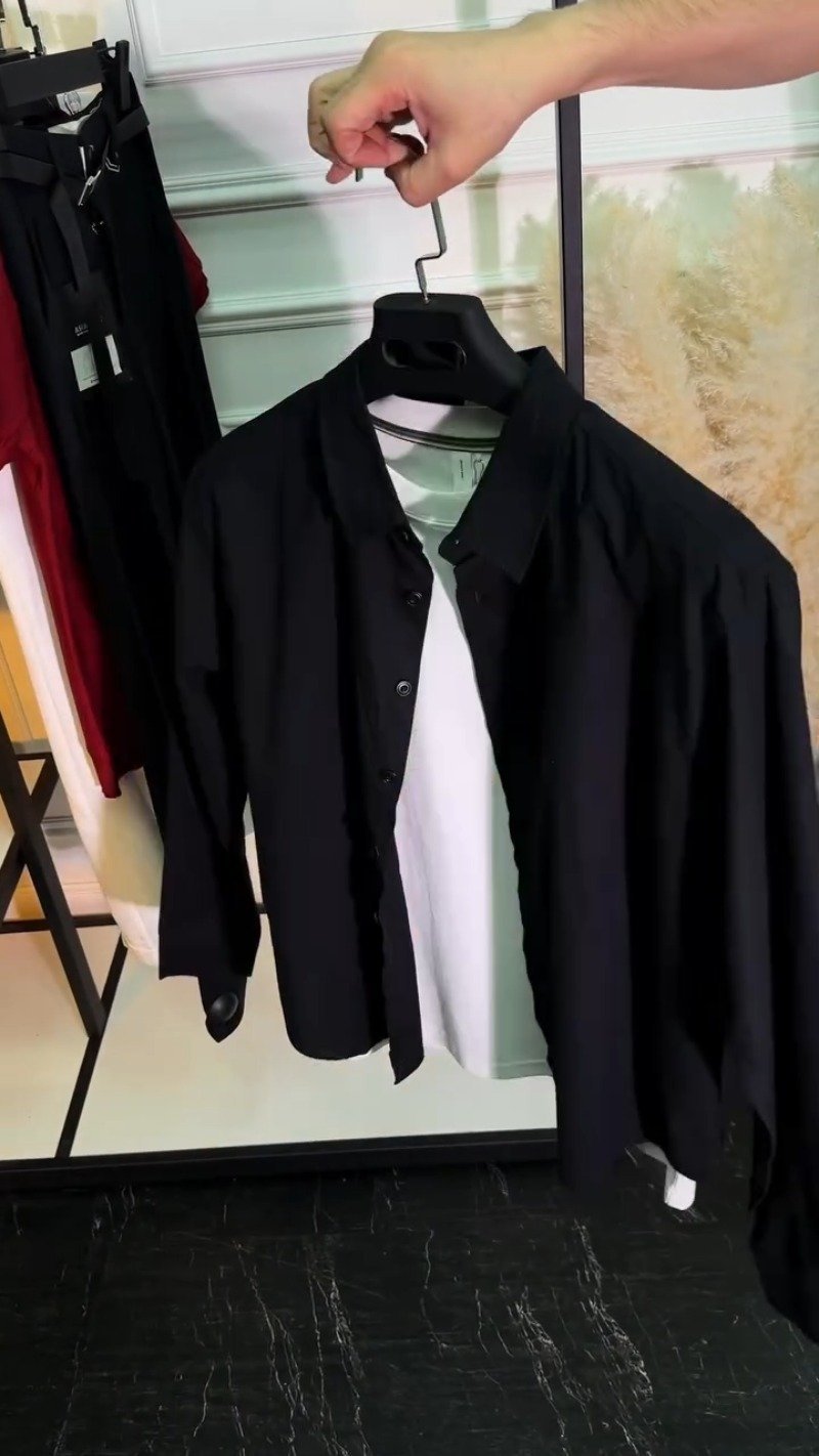 Minimalist Monochromatic Casual Shirt & Trouser Set – Available in Black & White - Image 3