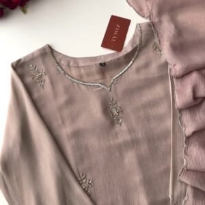 Ethereal Embellished Silk Kurta Set – Available in Dusty Rose & Warm Sand