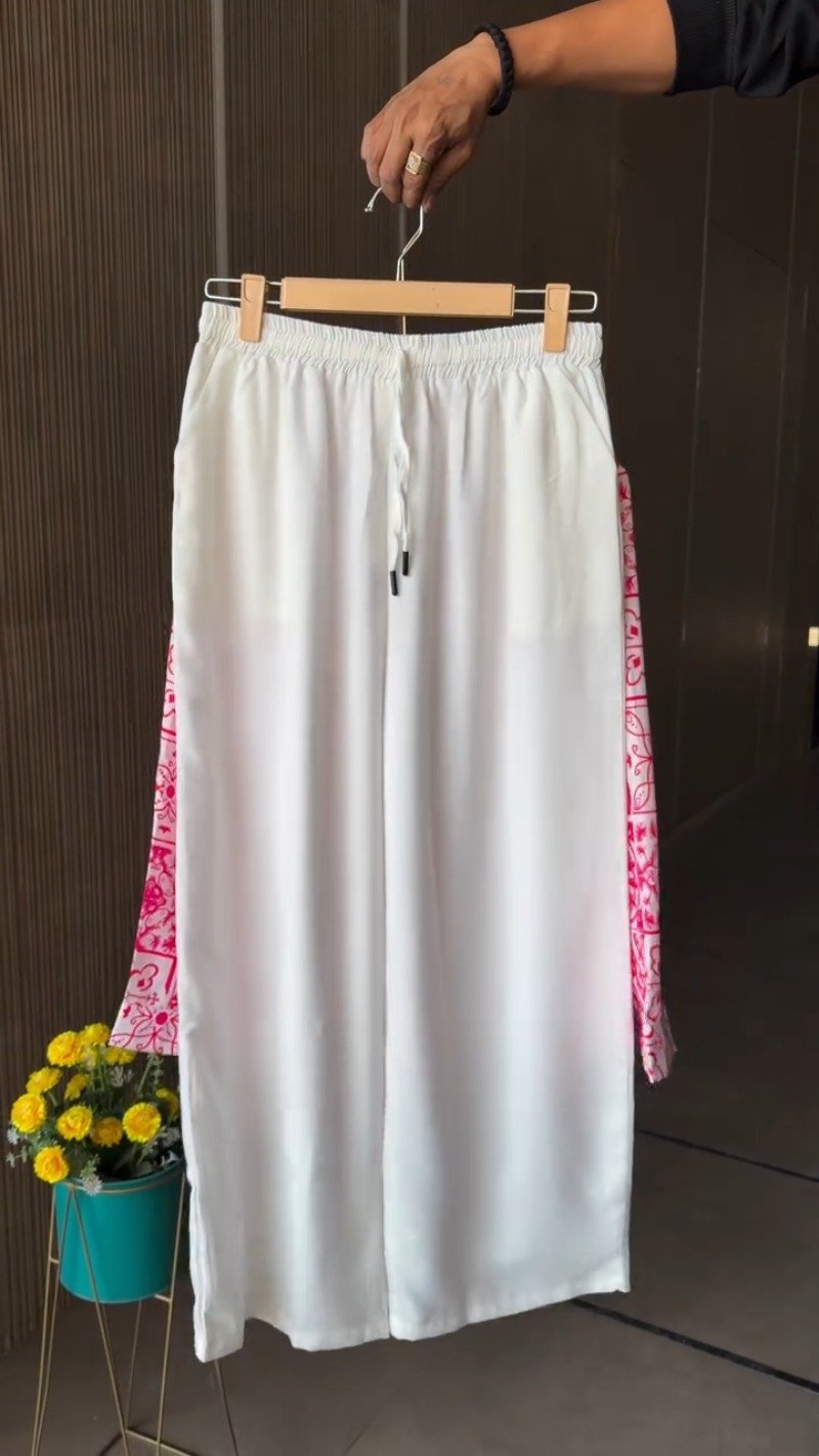 Mediterranean Tile Print Pure Linen Co-Ord Set – Available in Vibrant Pink & Royal Blue - Image 2