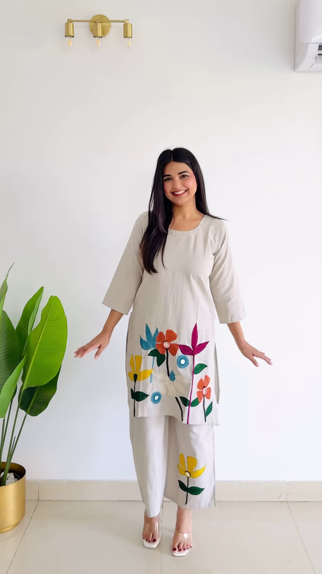 Lilac Whimsy: Tiered Garden-Stripe Midi Dress