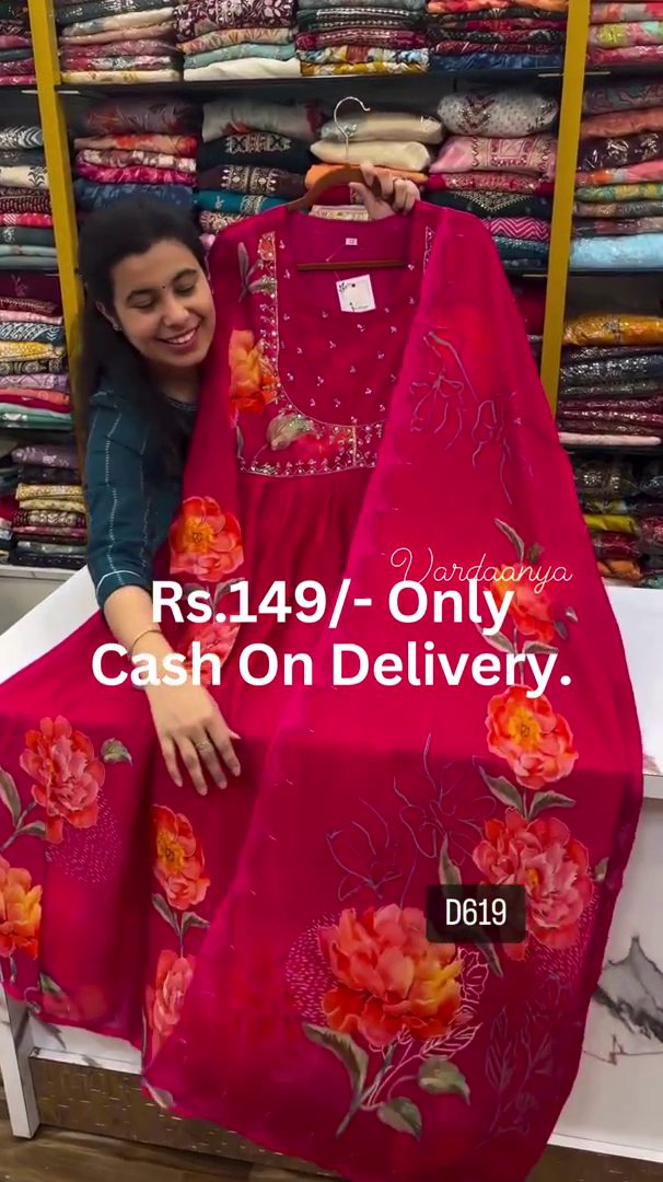 Magenta Bloom: Floral Printed Alia-Cut Anarkali Kurta Set