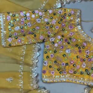 Sunshine Radiance Embroidered Silk Kurta & Dupatta Set